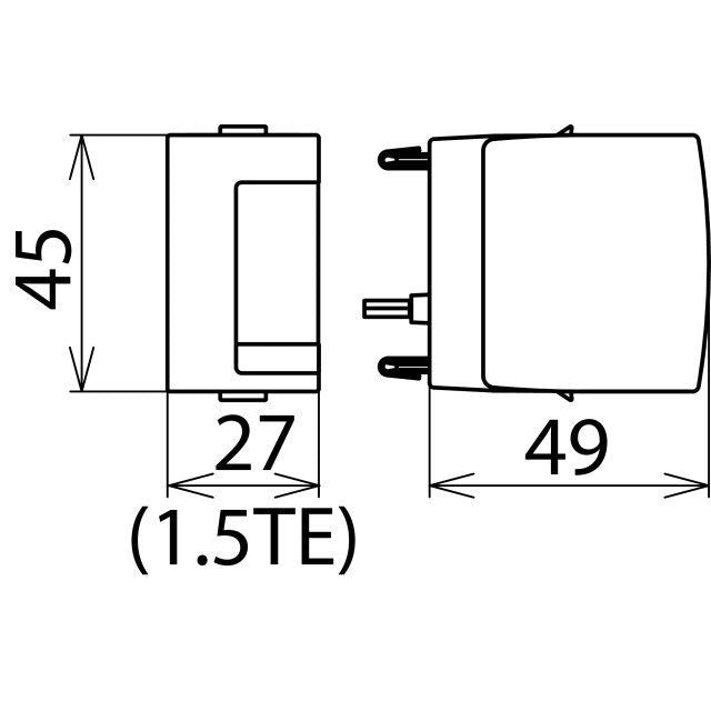 DEHN - Überspannungsableiter für Energietechnik/Stromversorgung Überspannungsableiter DG MOD E DC 60 Typ 2 Varistor