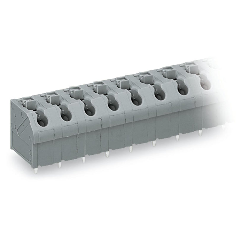 WAGO - Leiterplattenklemme 250-603 Drücker,1,5mm²,grau − 50 Stück