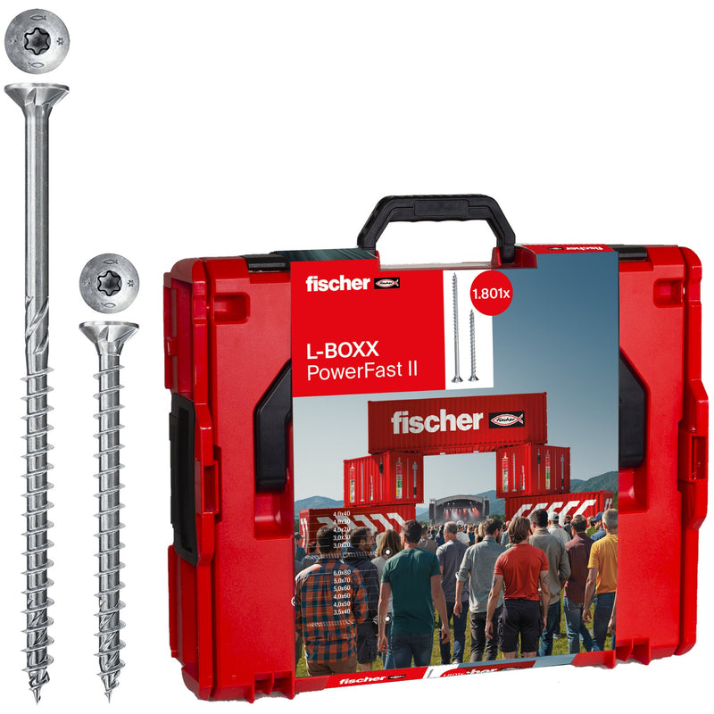 Fischer Deutschl - Sortimentskasten für Schrauben Power Fast II L-Boxx 102 (1.801)