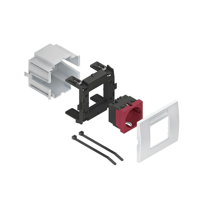 Niedax - Einbaudose für Geräteeinbaukanal Geräteeinbausystem GES 1 R EDV 250V, 16A