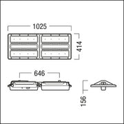 Zumtobel Group - Hallen - Reflektorleuchte LED - Hallenleuchte CR2PL L35k #42187280 840