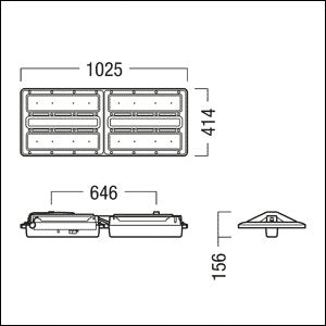 Zumtobel Group - Hallen - Reflektorleuchte LED - Hallenleuchte CR2PL L35k #42187280 840