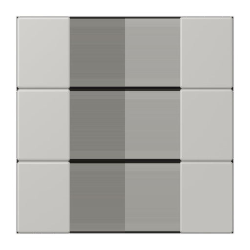 Jung - Abdeckung/Bedienelement für Installationsschalterprogramme Tastensatz 3fach LC 503 TSA 205 gris clair 31