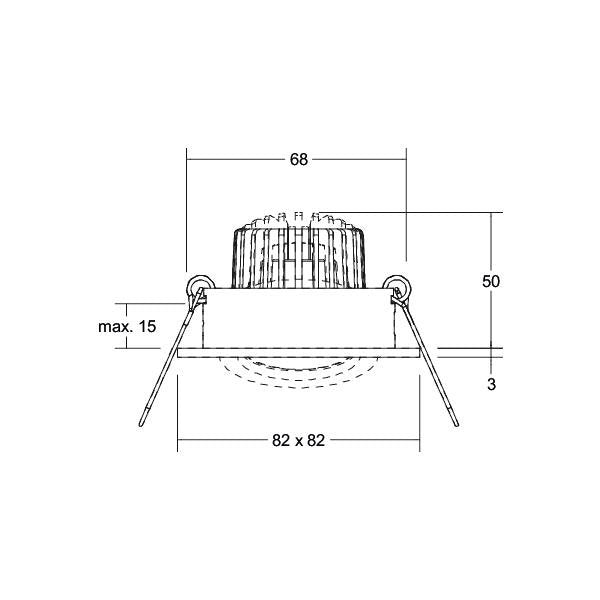 Brumberg Leuchten - Downlight/Strahler/Flutlicht LED-Einbaustrahler 230V 40144633
