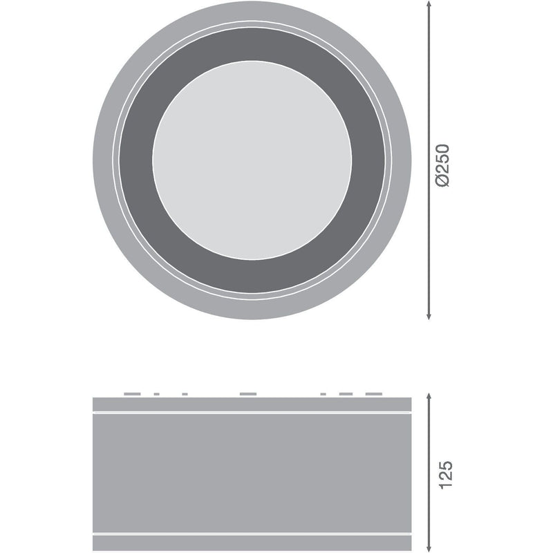 Ledvance - Downlight/Strahler/Flutlicht LED-Aufbaudownlight IP65 DLSU.DN250P4584060DW 840, 60Gr., ws