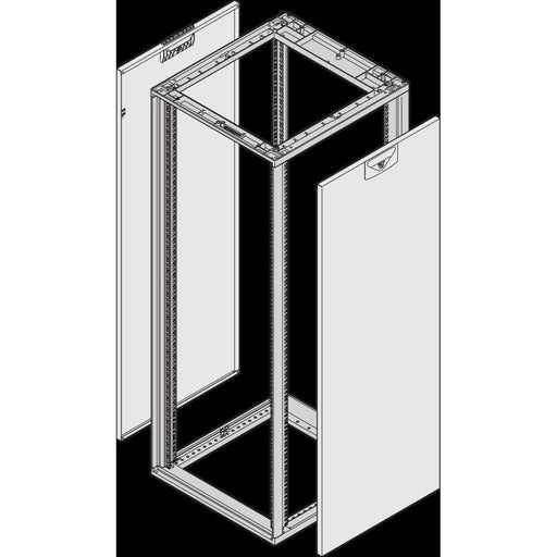Schroff - Seiten-/Rückwand (Schaltschrank) Seitenwand 26230125 (VE2) 25HE T600mm RAL7035