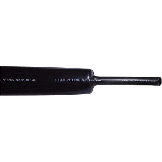 Cellpack - Schrumpfschlauch SR2/22-6/schwarz/30m ohne Kleber − 30 Meter