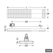 LTS Licht&Leuchten - Decken-/Wandleuchte LED-Stromschienenleuchte LUZ-T23 110.830.ASsi 830, si