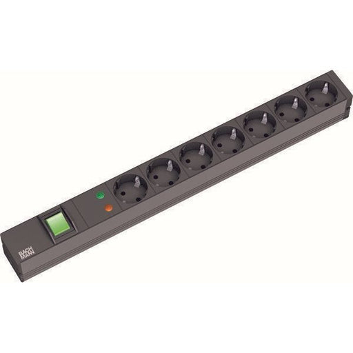 Bachmann - Power distribution unit (PDU) 19Zoll Steckdosenleiste 7f 333.535 1HE, mit Schalter