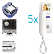 TCS Tür Control - Türsprech-Set video:pack Einbau PVIH050/001 für 5 Wohneinheit