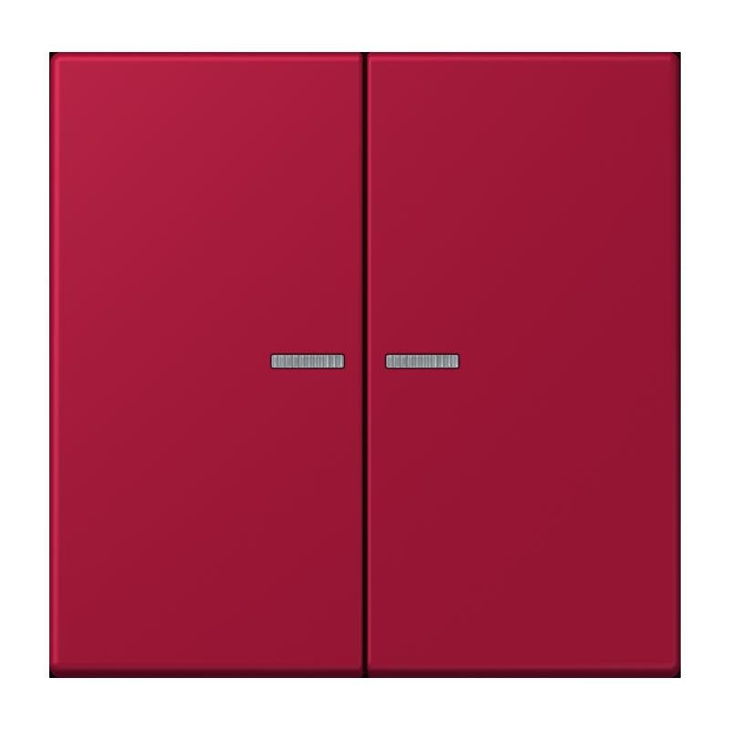 Jung - Abdeckung/Bedienelement für Installationsschalterprogramme Wippe mit Lichtleiter LC 102 KO5 229 rouge carmin