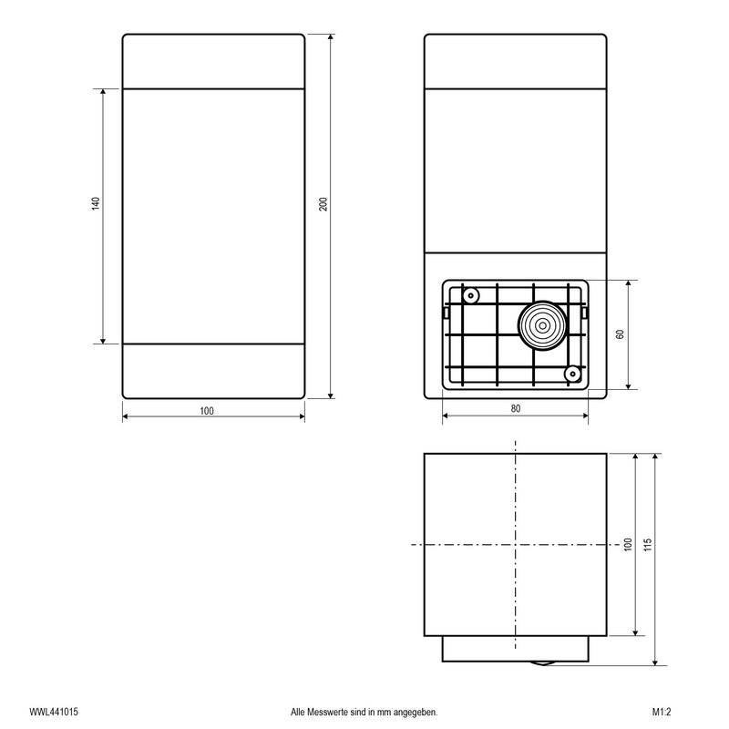 EVN Lichttechnik - Decken-/Wandleuchte Wandleuchte WWL441015 IP44