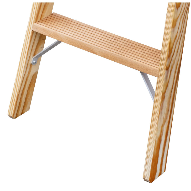 ILLER-LEITER - Stufenleiter Holz Stufen Stehleiter 2106-7 ERGO Plus 2x6 Stufen