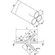 HellermannTyton - Aufteilkappe Flachprofilformteil 573H534-9 PO-X BK 5 schwarz − 5 Stück