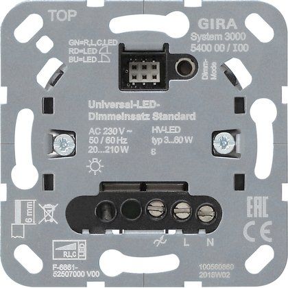 Gira - Dimmer Uni-LED-Dimmeinsatz 540000 standard