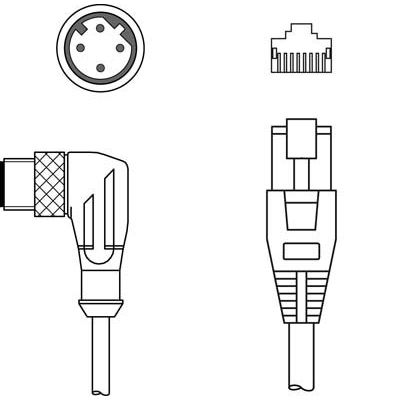 Leuze - Konfektioniertes Sensor-Aktor-Kabel Verbindungsleitung KSS ET-M12-#50136185