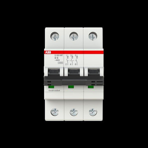 ABB Stotz S&J - Leitungsschutzschalter Sicherungsautomat S203MT-D6 10kA, 6A, 3P