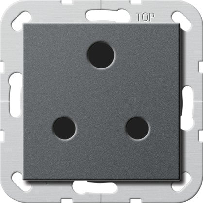 Gira - Steckdose Round Pin 15A 277428 abschaltbar anth