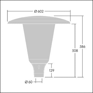 Thorn - Straßen - und Platzleuchte LED - Mastaufsatzleuchte ARW 24L70 - #96632765 740, Z60