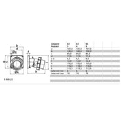 Bals Elektrotech - CEE-Gerätestecker (IEC 60309) Anbau-Gerätestecker 27015 5p 110V 4h Ip 67