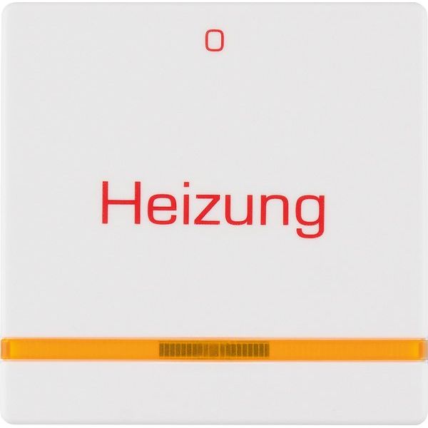 Berker - Abdeckung/Bedienelement für Installationsschalterprogramme Wippe mit Linse 16216009 Heizung pws/samt