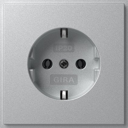 Gira - Steckdose TX-44 418865 Alu IP20