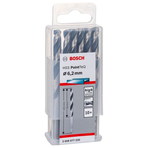 Bosch - Bohrer Metallspiralbohrer HSS 2608577230 PointTeQ DIN 338 6,2