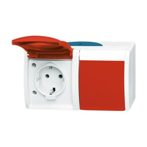 Busch-Jaeger - Steckdose Schuko-Steckdose 2f. 20/2 EW/DVN-53 waagerecht