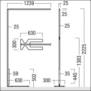 Zumtobel Group - Stehleuchte LED-Stehleuchte LINETIK-S #42185550 4000K