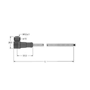 Turck - Konfektioniertes Sensor-Aktor-Kabel RFID-Leitung WK4.5T-5/S2503 Economy