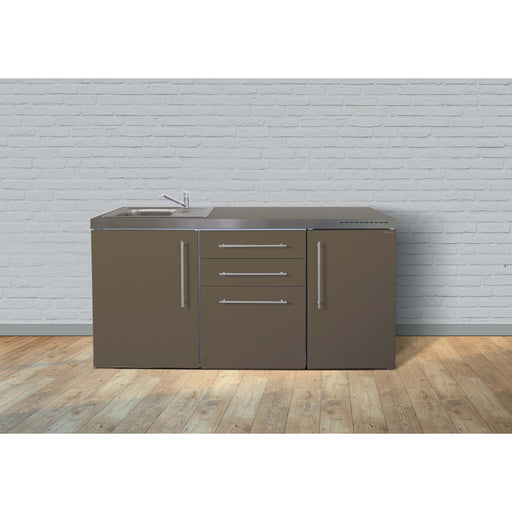 Stengel - Mini-Küche Miniküche Premiumline MPMM170KSKSreBli2Sn Mokka metallic