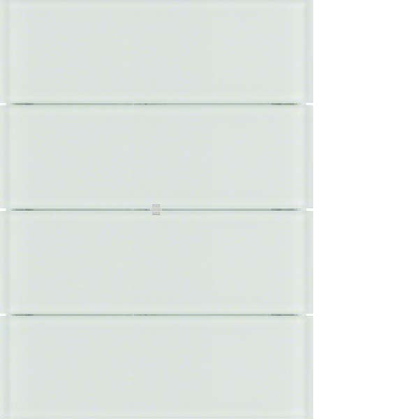 Berker - Bussystem-Tastsensor Tastsensor 4fach 75164590 Glas polarweiß