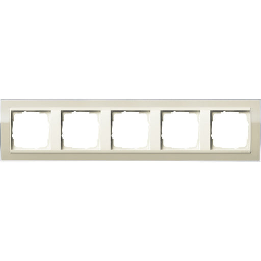 Gira - Abdeckrahmen 5fach 0215771 klar sand