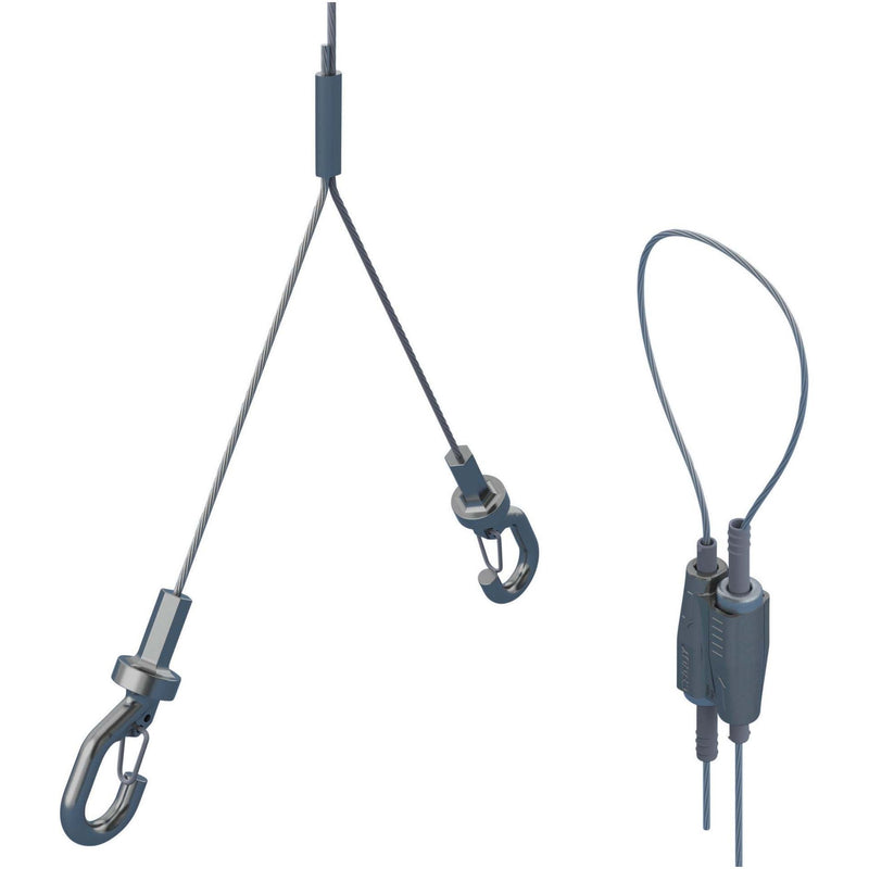 Erico - Drahtseilabhängung Stahlseilsystem SLK2YH500L2 D2mm, L2m − 10 Stück