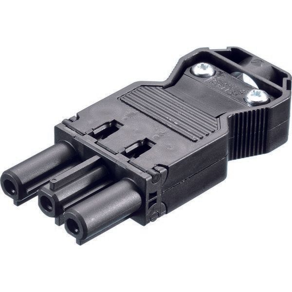 Bachmann - Steckverbinder für steckbare Gebäudeinstallation Gerätekupplung 375.505 sw