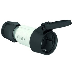 Bals Elektrotech - Schutzkontaktkupplung Schutzkontakt-Kupplung 749109 16A 250V IP44, grau − 20 Stück