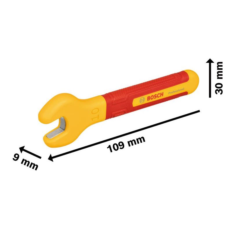 Bosch - Ringschlüssel Maulschlüssel 1600A02NF0 VDE-Einmaulschlüssel