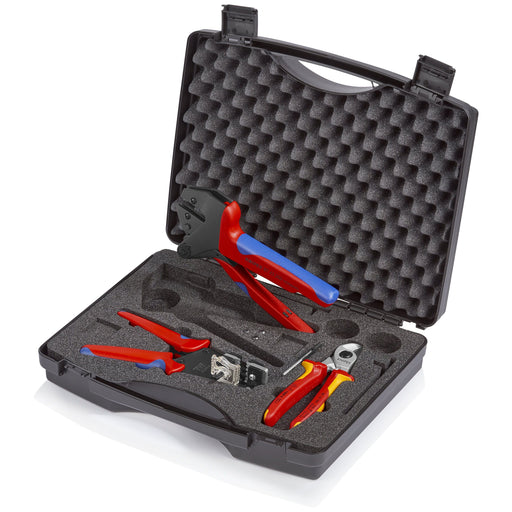 Knipex - Sortimentskasten für Anschluss- und Verbindungstechnik Werkzeugkoffer 97 91 03 für Photovoltaik