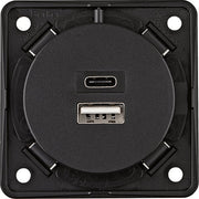 Berker - USB-Spannungsversorgung USB Ladesteckdose 926202505 230V,2fach,3A,A+C
