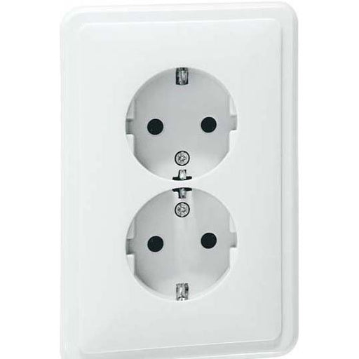 Peha - Schalter-/Steckdosenkombination SCHUKO-Steckdose H 80.6412 W 2fach,weiß