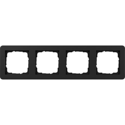 Gira - Abdeckrahmen 4fach 0214153 schwarz m