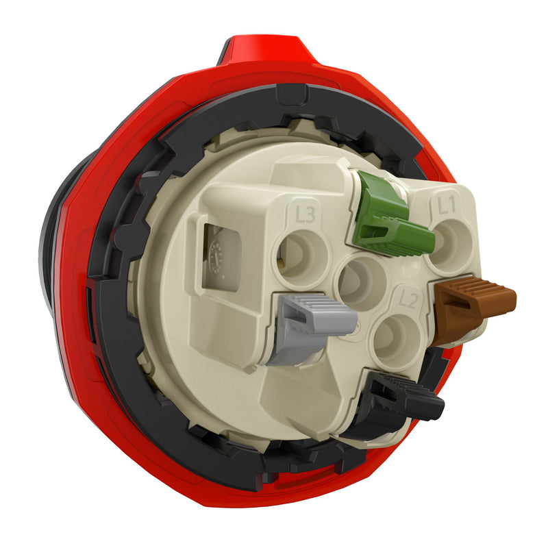 Walther Werke - CEE-Gerätestecker (IEC 60309) CEE NEO Anbaugerätestecker FW713406CC schräg 16A 4P 6h − 5 Stück