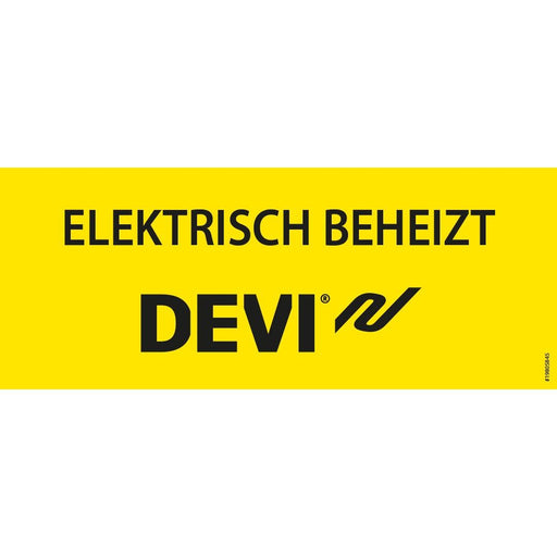 Danfoss - Kennzeichnungsmaterial Kennzeichnungsaufkleber 19-805845 -Elektrisch beheizt