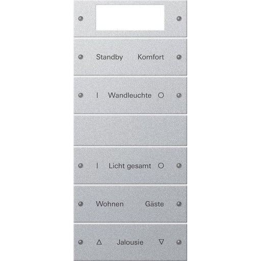 Gira - Bussystem-Tastwippe Wippenset 5-fach 221526 beschr. Sys 55 F Alu