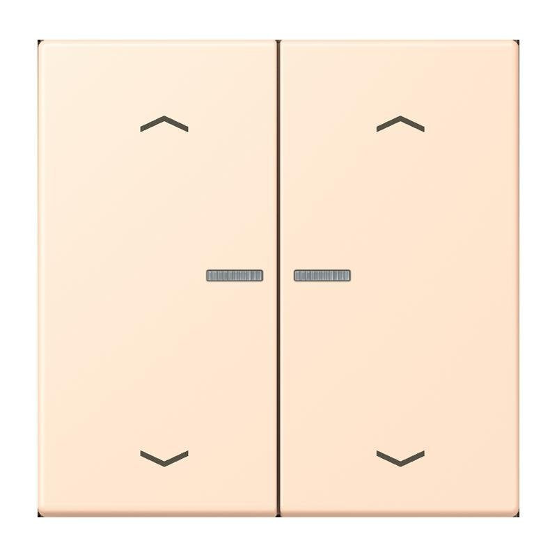Jung - Abdeckung/Bedienelement für Installationsschalterprogramme Wippe mit Lichtleiter LC 102 KO5P 238 terre sienne pale