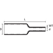 HellermannTyton - Schrumpfschlauch Warmschrumpfschlauch HA47-45/12-1000-BK − 10 Stück