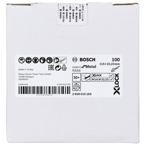 Bosch - Trenn-/Schleifscheibe X-LOCK 2608619169 Fiberschleifscheibe