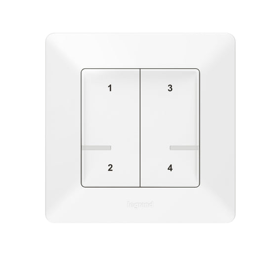 Legrand - Funksender Szenentaster 4-fach Legrand 752168 Ultraweiß