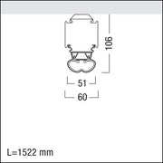 Zumtobel Group - Lichtleiste LED-Lichtbandleuchte TECTON B #42184965 4000K
