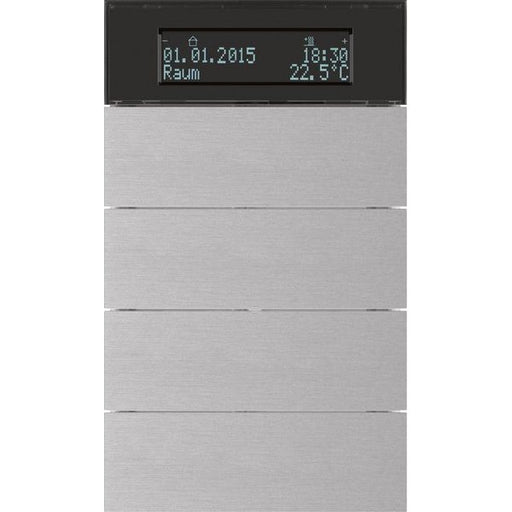 Berker - Bussystem-Mehrfach Bediengerät Tastsensor 4fach 75664594 Alu